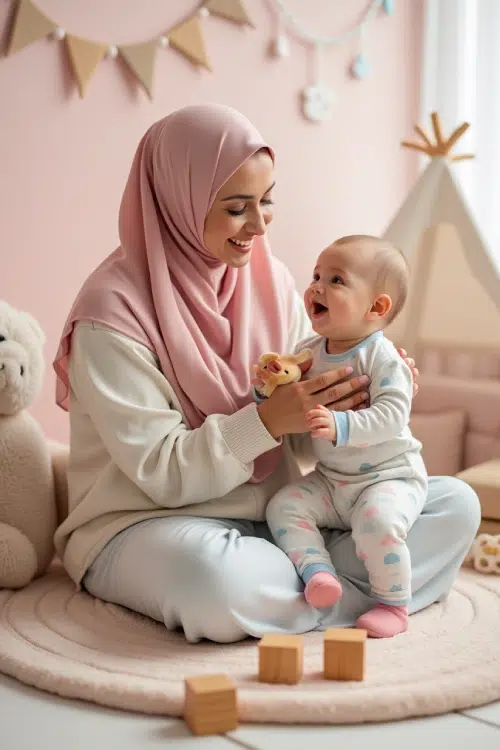نوزاد و مادرش